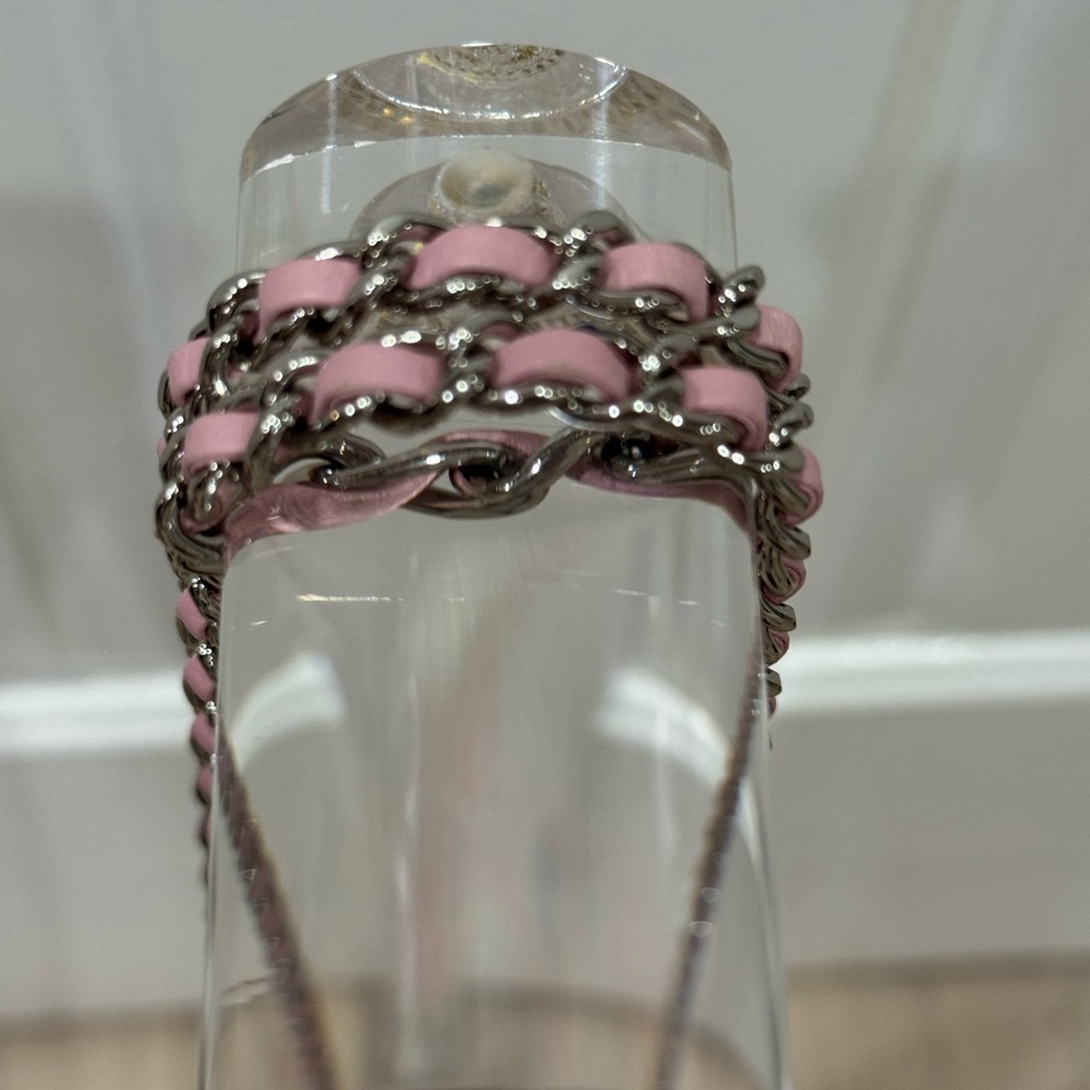 CHANEL Pink Crystal Boy WOC Lambskin Leather CC Crossbody Bag A80287 EUC COA LTD - Picture 6 of 16